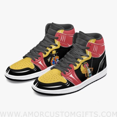 Custom One Piece Brook JD1 Anime Sneakers Mid 1 Basketball Shoes