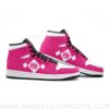 Custom Power Rangers Pink V2 Mid Top Basketball Sneakers Shoes | Personalizable Anime Fan Sneakers