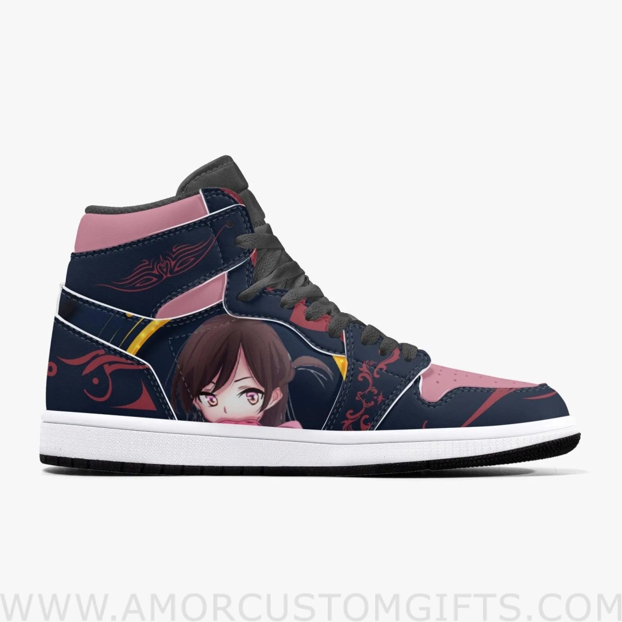 Custom Rent A Girlfriend Chizuru Ichinose JD1 Anime Sneakers Mid 1 Basketball Shoes