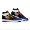 Custom Scribble RX-78 Gundam Mid Top Basketball Sneakers Shoes | Personalizable Anime Fan Sneakers