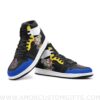 Custom Scribble RX-78 Gundam Mid Top Basketball Sneakers Shoes | Personalizable Anime Fan Sneakers