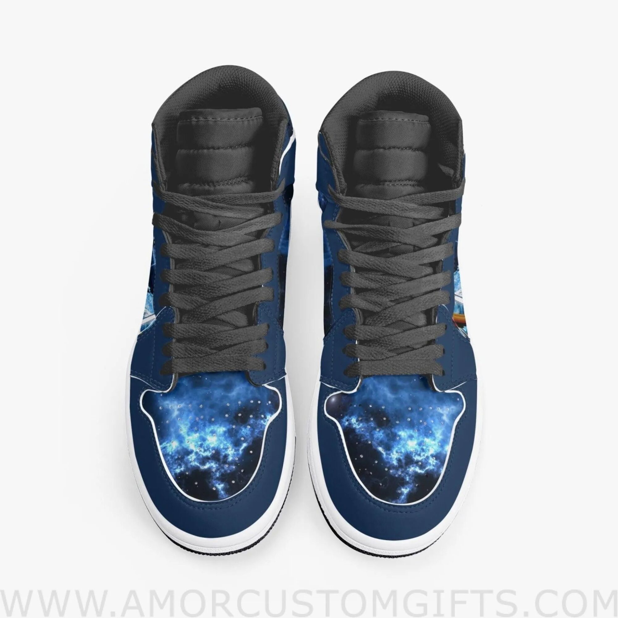 Custom Sword Art Online Kirito and Asuna JD1 Anime Sneakers Mid 1 Basketball Shoes