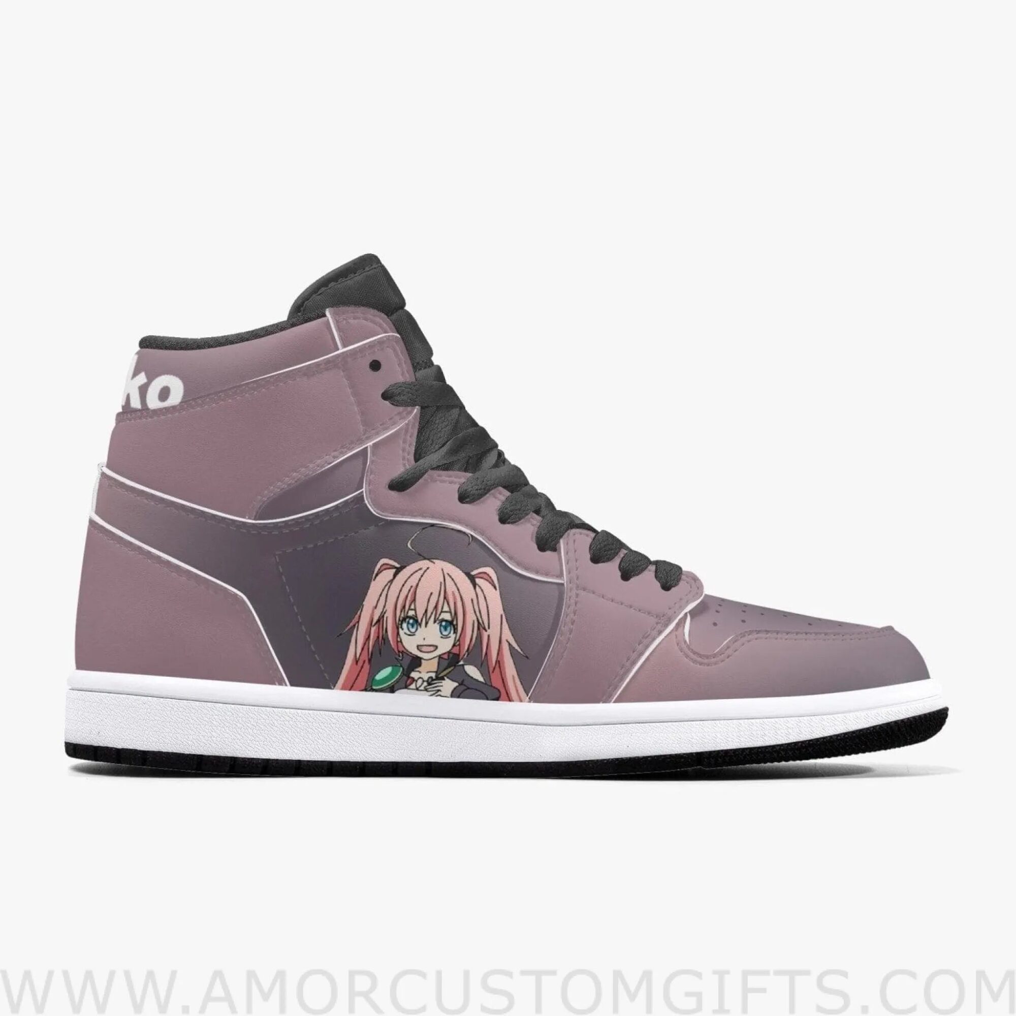 Custom That Time I Got Reincarnated as a Slime Milim Nava JD1 Anime Sneakers Mid 1 Basketball Shoes