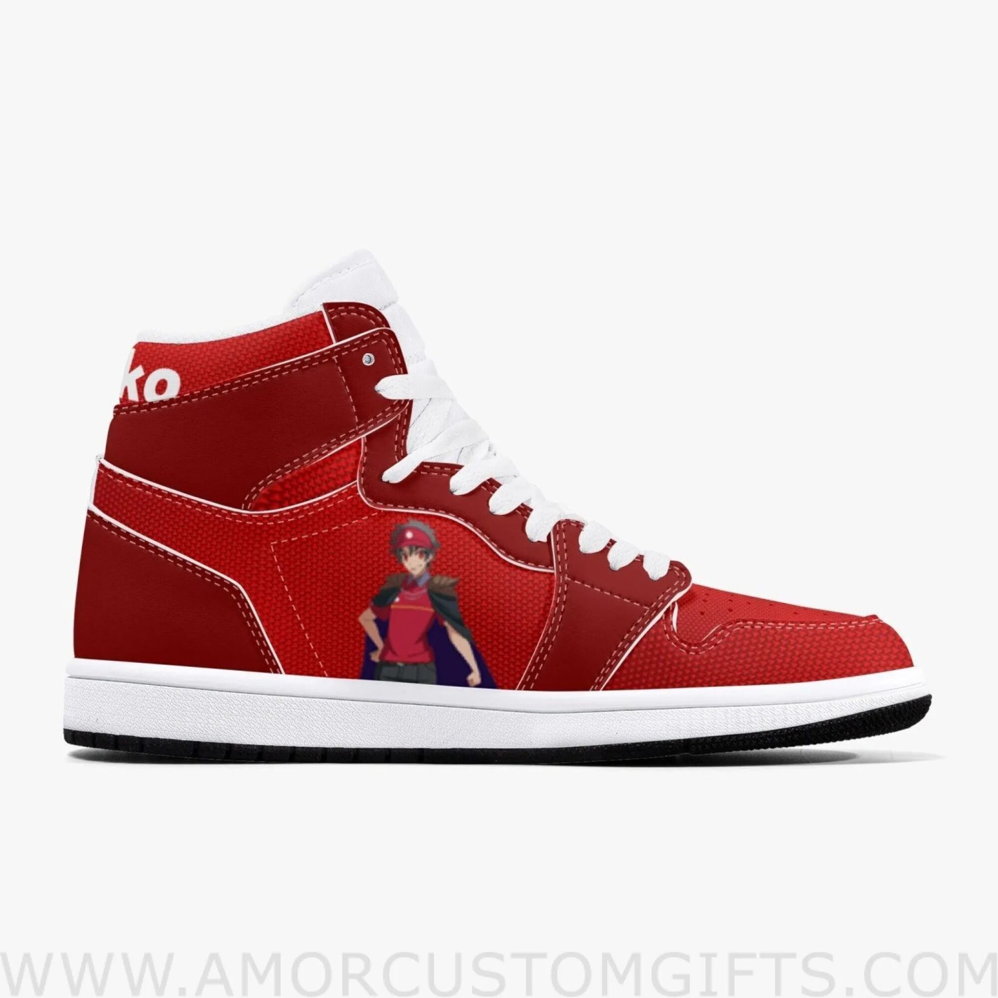 Custom The Devil Is a Part-Timer! Sadao Maou JD1 Anime Sneakers Mid 1 Basketball Shoes