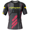 Hooktab Cyberpunk 2077 Short Sleeve Rash Guard Compression Shirt Cosplay Anime Gym Shirt