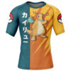 Hooktab Dragonite Attack Pokemon Short Sleeve Rash Guard Compression Shirt Cosplay Anime Gym Shirt