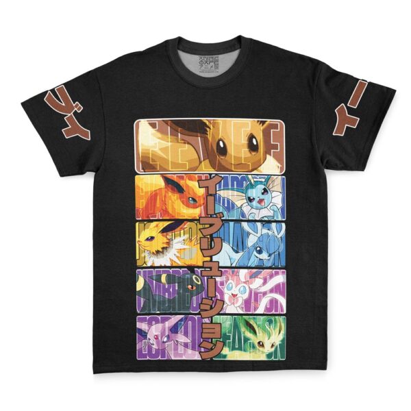 Hooktab Eeveelution Pokemon Shirt Streetwear Anime T-Shirt