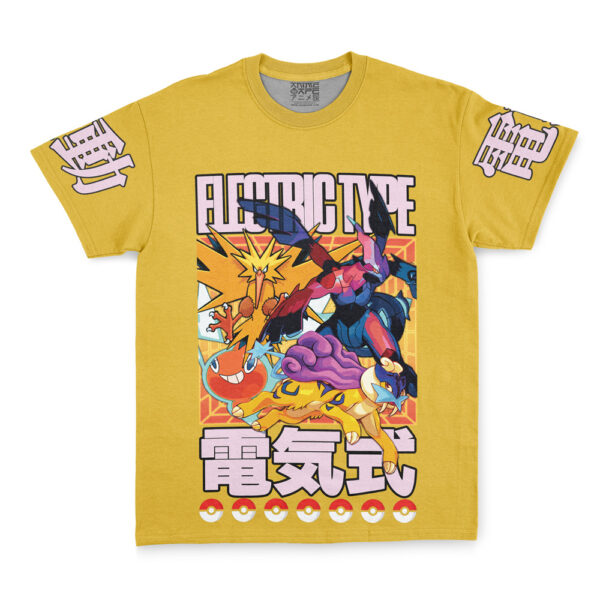 Hooktab Electric Type Pokemon Shirt Streetwear Anime T-Shirt