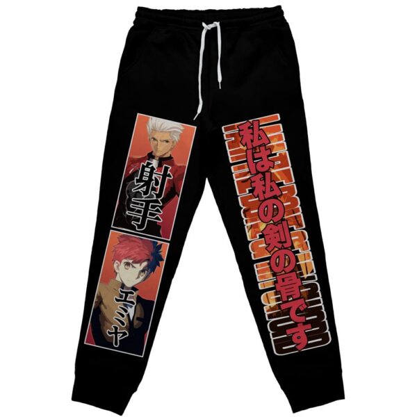 Archer x Emiya Fate Stay Night Unlimited Blade Works Streetwear Otaku Cosplay Anime Sweatpants