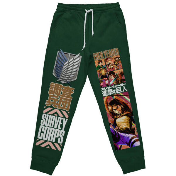 Eren Yeager Attack on Titan Streetwear Otaku Cosplay Anime Sweatpants