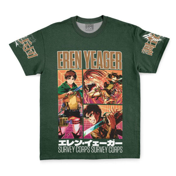 Hooktab Eren Yeager Attack on Titan Streetwear Anime T-Shirt