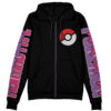 Fighting Type Pokemon Streetwear Otaku Cosplay Anime Zip Hoodie