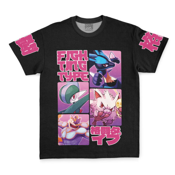 Hooktab Fighting Type Pokemon Shirt Streetwear Anime T-Shirt