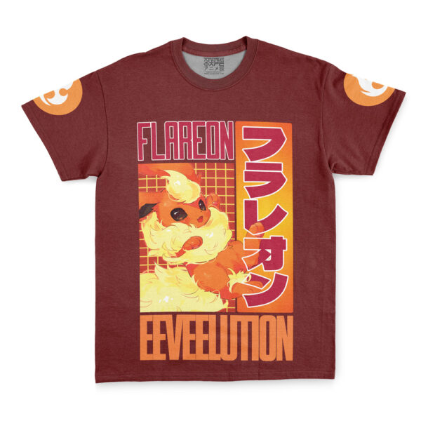 Hooktab Flareon Pokemon Shirt Streetwear Anime T-Shirt