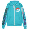 Flying Type Pokemon Streetwear Otaku Cosplay Anime Zip Hoodie