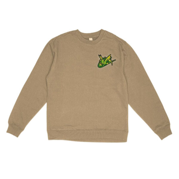 Flying Mantis Patch Embroidered Sweatshirt
