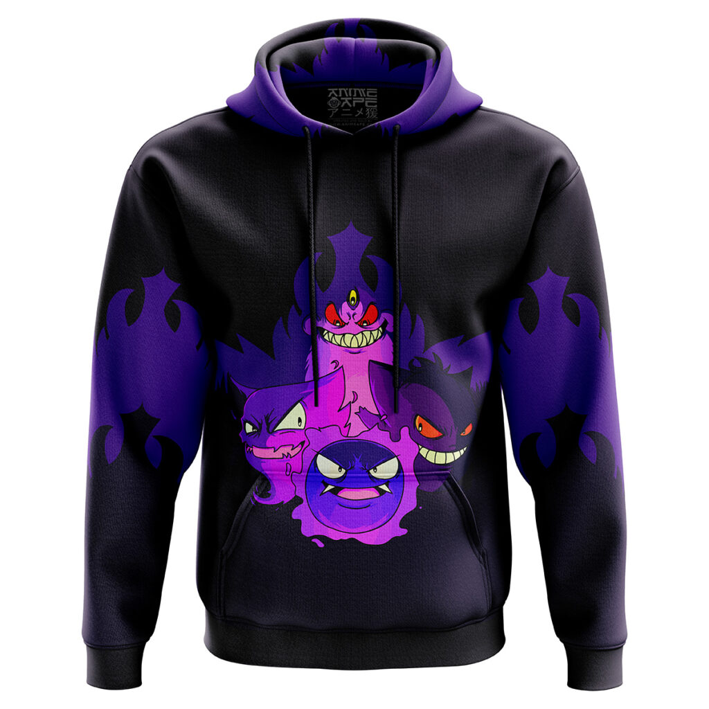 Hooktab Ghoulish Gengar Anime Hoodie