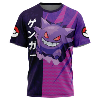 Hooktab Gengar Attack Pokemon Shirt Anime T-Shirt