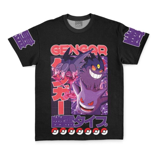 Hooktab Gengar V2 Pokemon Shirt Streetwear Anime T-Shirt