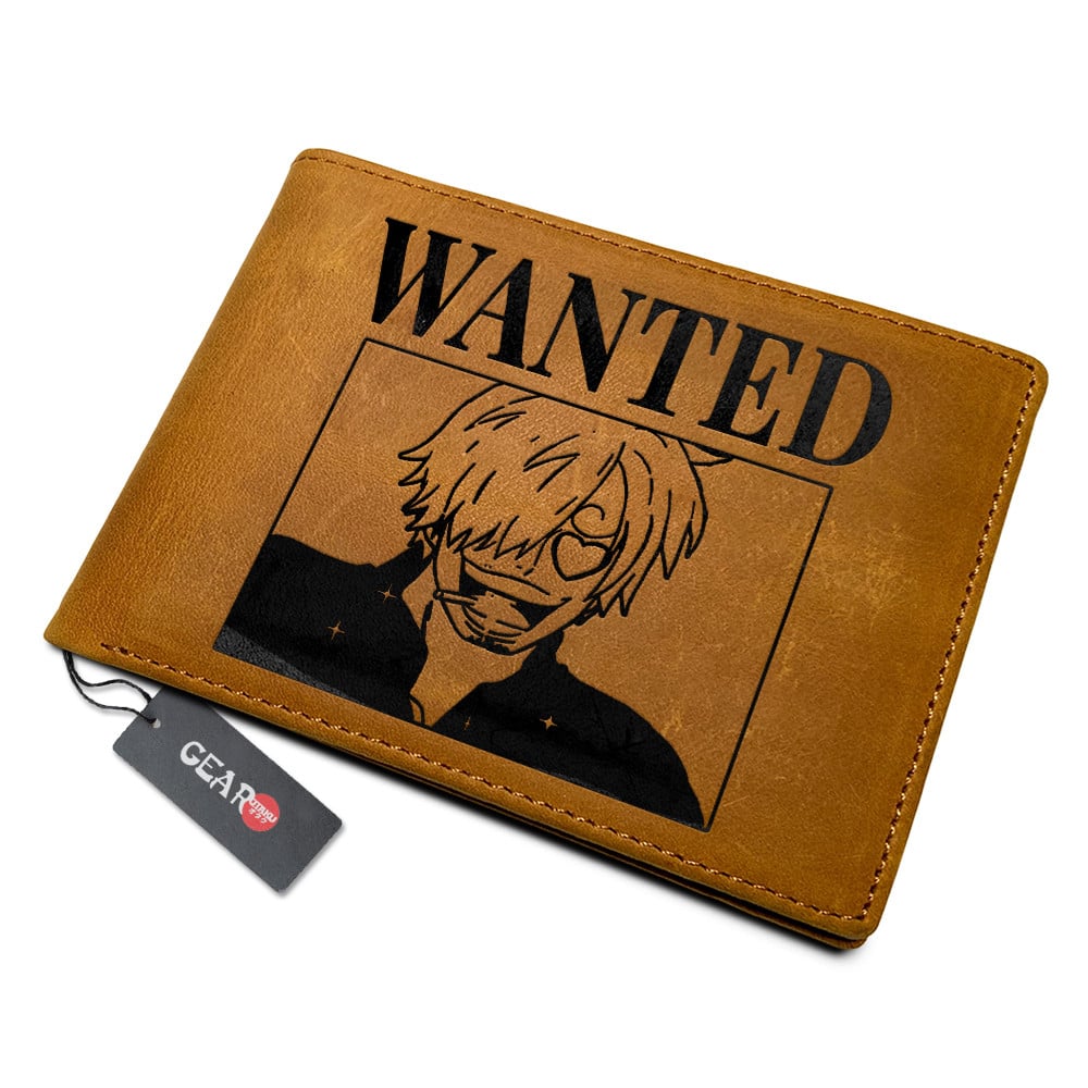 Sanji Wanted Leather Wallet Anime