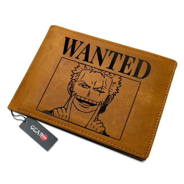 Zoro Wanted Leather Wallet Anime