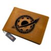 Future Gadget Lab Badge Leather Wallet Anime Personalized