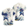 Merch Greninja Kanagawa Great Wave Greninja Hawaiian Shirt Pokemon Hawaiian Shirt Anime Hawaiian Shirt