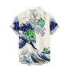 Merch Bulbasaur Kanagawa Great Wave Bulbasaur Hawaiian Shirt Pokemon Hawaiian Shirt Anime Hawaiian Shirt