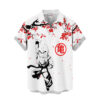 Japan Cherry Blossom Style Krillin Hawaiian Shirt Dragon Ball Z Hawaiian Shirt Anime Hawaiian Shirt