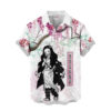 Wisteria Style Nezuko Hawaiian Shirt Demon Slayer Hawaiian Shirt Anime Hawaiian Shirt