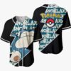 Snorlax Pokemon Anime Otaku Cosplay Shirt Anime Baseball Jersey