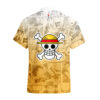 Manga Style Luffy Hawaiian Shirt One Piece Hawaiian Shirt Anime Hawaiian Shirt