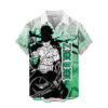 Manga Style Zoro Hawaiian Shirt One Piece Hawaiian Shirt Anime Hawaiian Shirt