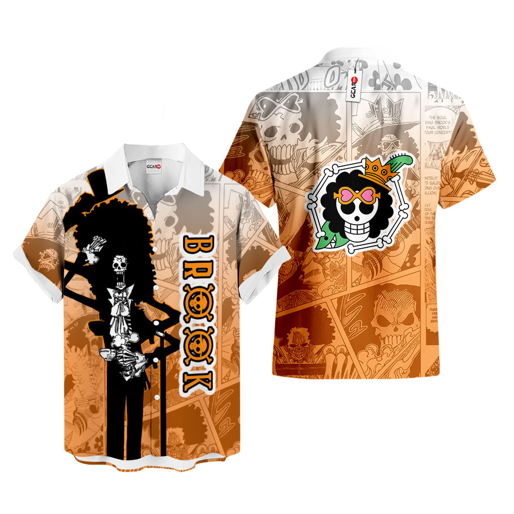 Manga Style Brook Hawaiian Shirt One Piece Hawaiian Shirt Anime Hawaiian Shirt