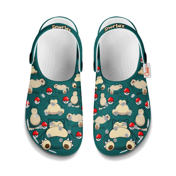 Snorlax Pokemon Clogs Shoes Pattern Style
