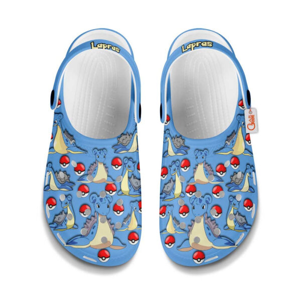 Lapras Pokemon Clogs Shoes Pattern Style