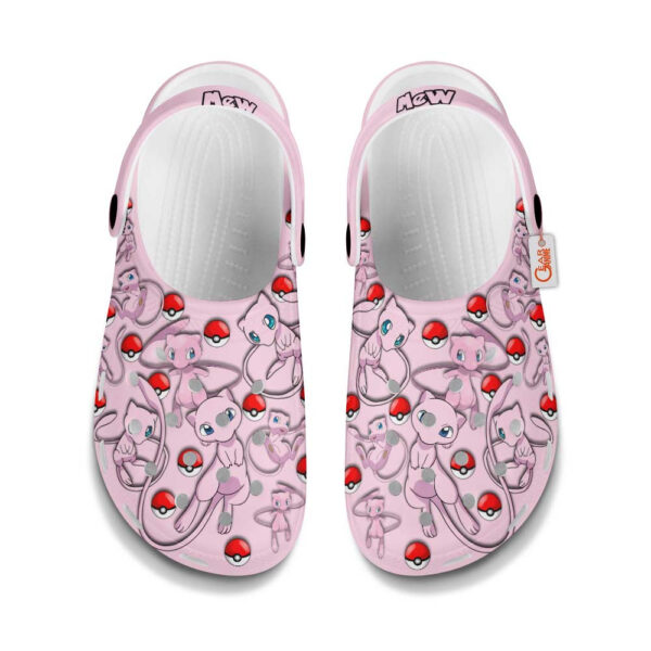 Mew Pokemon Clogs Shoes Pattern Style