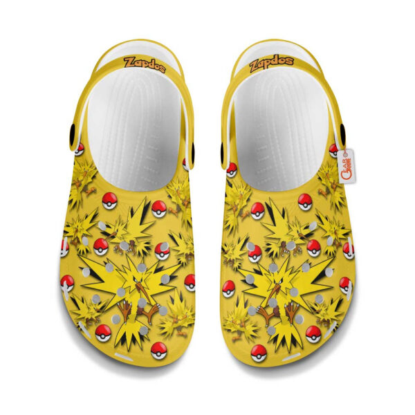 Zapdos Pokemon Clogs Shoes Pattern Style
