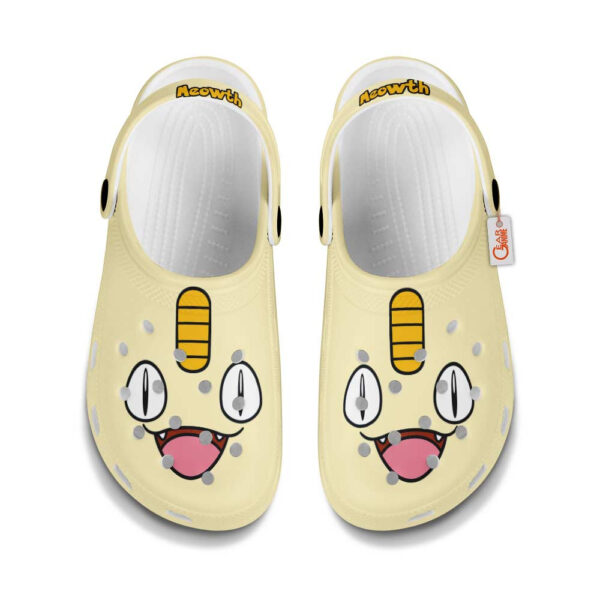 Meowth Pokemon Clogs Shoes Custom Funny Style