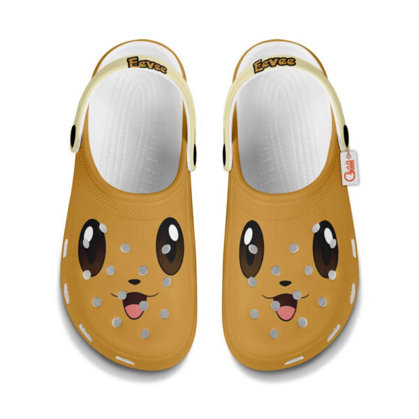 Eevee Pokemon Clogs Shoes Custom Funny Style