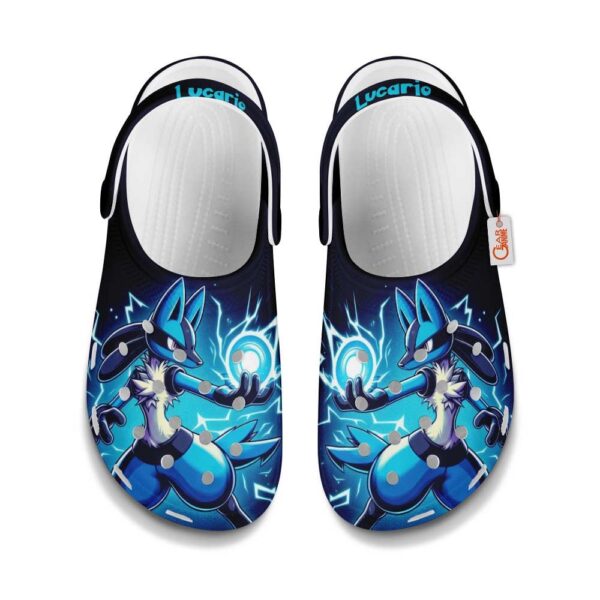 Lucario Pokemon Clogs Shoes Custom Art Style