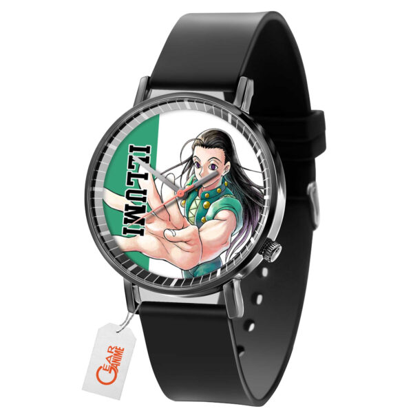 Illumi Zoldyck Hunter x Hunter Anime Leather Band Wrist Watch Personalized