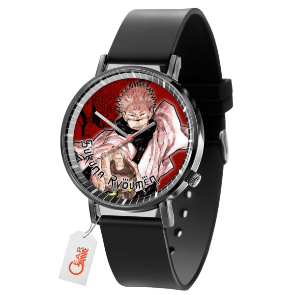 Sukuna Jujutsu Kaisen Anime Leather Band Wrist Watch Personalized
