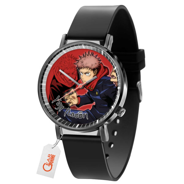 Yuji Itadori Jujutsu Kaisen Anime Leather Band Wrist Watch Personalized
