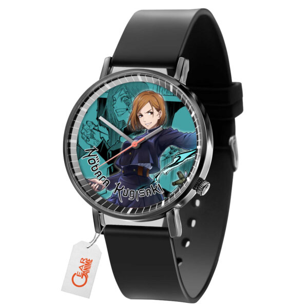Nobara Kugisaki Jujutsu Kaisen Anime Leather Band Wrist Watch Personalized