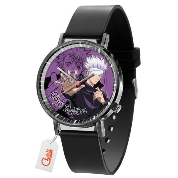 Satoru Gojo Jujutsu Kaisen Anime Leather Band Wrist Watch Personalized