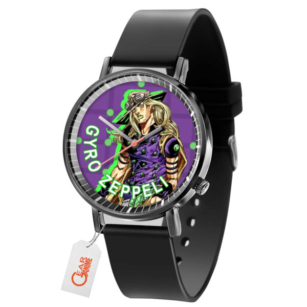 Gyro Zeppeli Jojo's Bizarre Adventure Anime Leather Band Wrist Watch Personalized