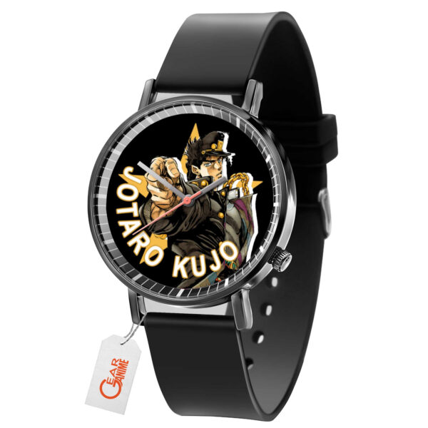 Jotaro Kujo Jojo's Bizarre Adventure Anime Leather Band Wrist Watch Personalized