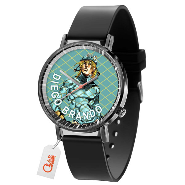 Diego Brando Jojo's Bizarre Adventure Anime Leather Band Wrist Watch Personalized