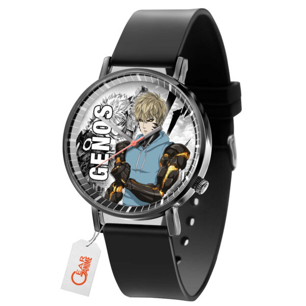 Genos One-Punch Man Anime Leather Band Wrist Watch Personalized
